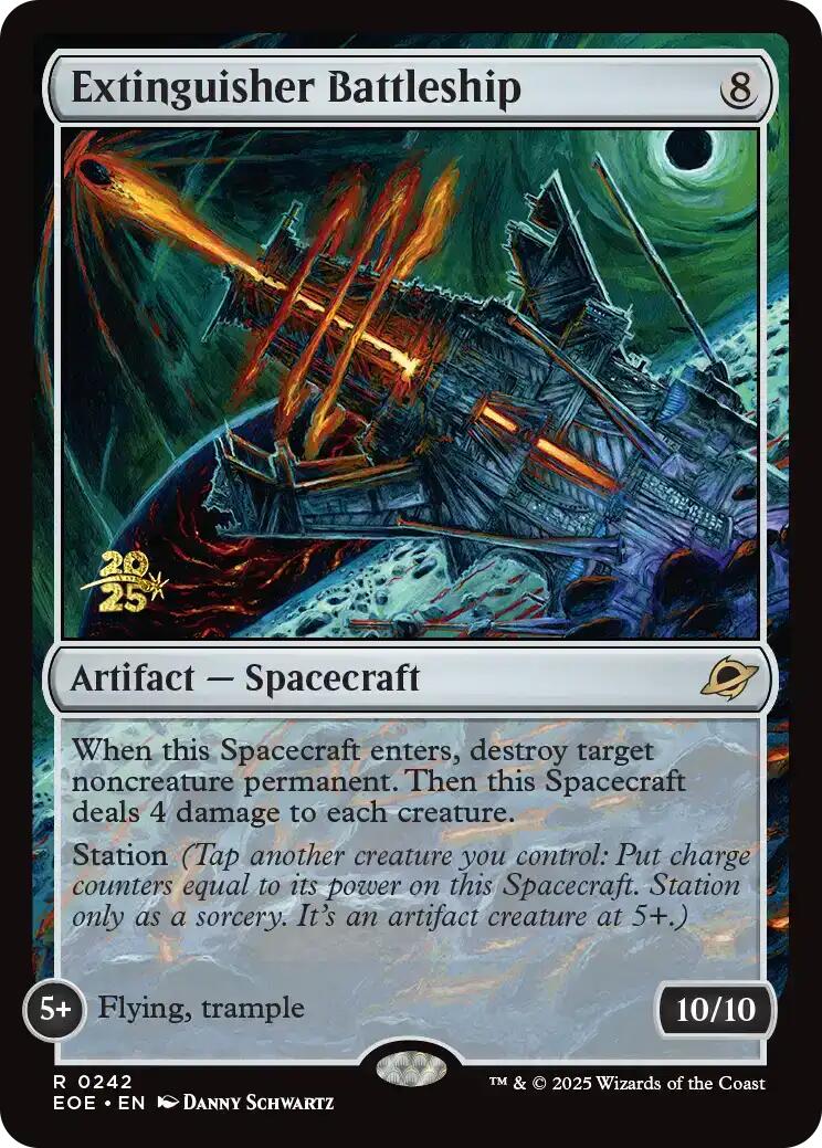 Extinguisher Battleship [Edge of Eternities Prerelease Promos] | Empire Gaming NC