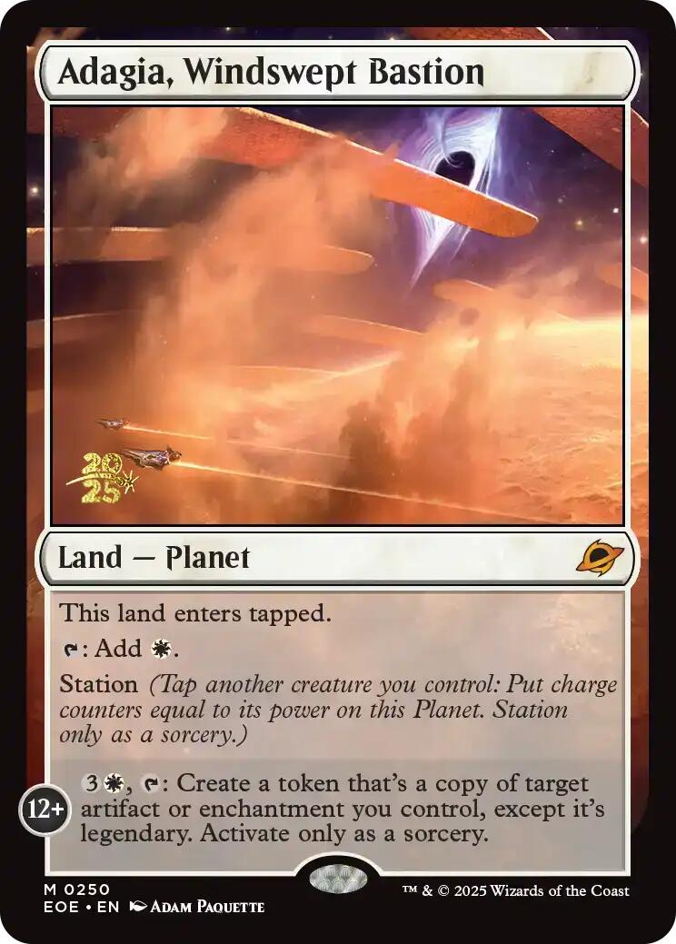 Adagia, Windswept Bastion [Edge of Eternities Prerelease Promos] | Empire Gaming NC