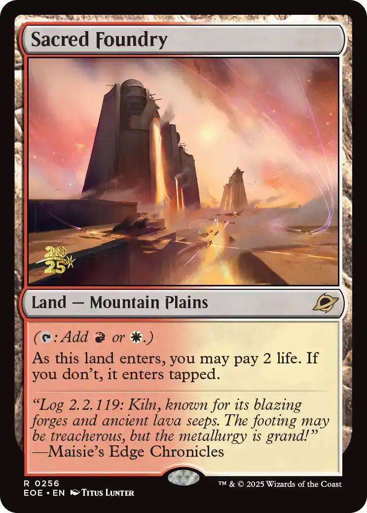 Sacred Foundry [Edge of Eternities Prerelease Promos] | Empire Gaming NC