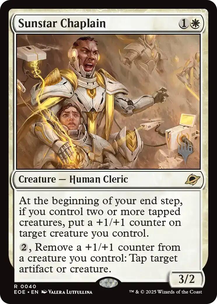 Sunstar Chaplain [Edge of Eternities Promo Pack] | Empire Gaming NC