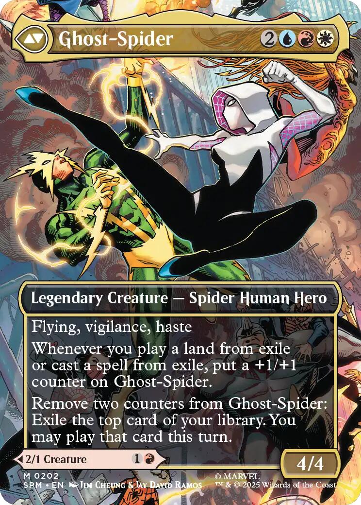 Gwen Stacy (0202) (Borderless) [Marvel's Spider-Man] | Empire Gaming NC