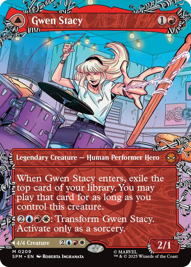 Gwen Stacy (0209) (Borderless) [Marvel's Spider-Man] | Empire Gaming NC