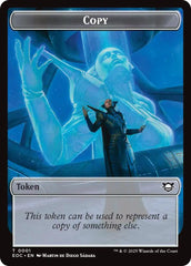 Copy // Golem (0012) Double-Sided Token [Edge of Eternities Commander Tokens] | Empire Gaming NC