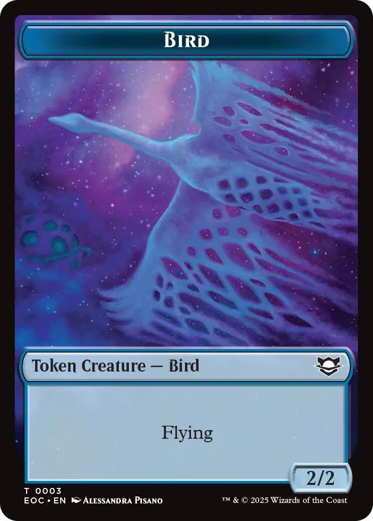 Bird // Pest Double-Sided Token [Edge of Eternities Commander Tokens] | Empire Gaming NC