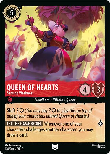 Queen of Hearts - Sensing Weakness (120/204) [Fabled] | Empire Gaming NC