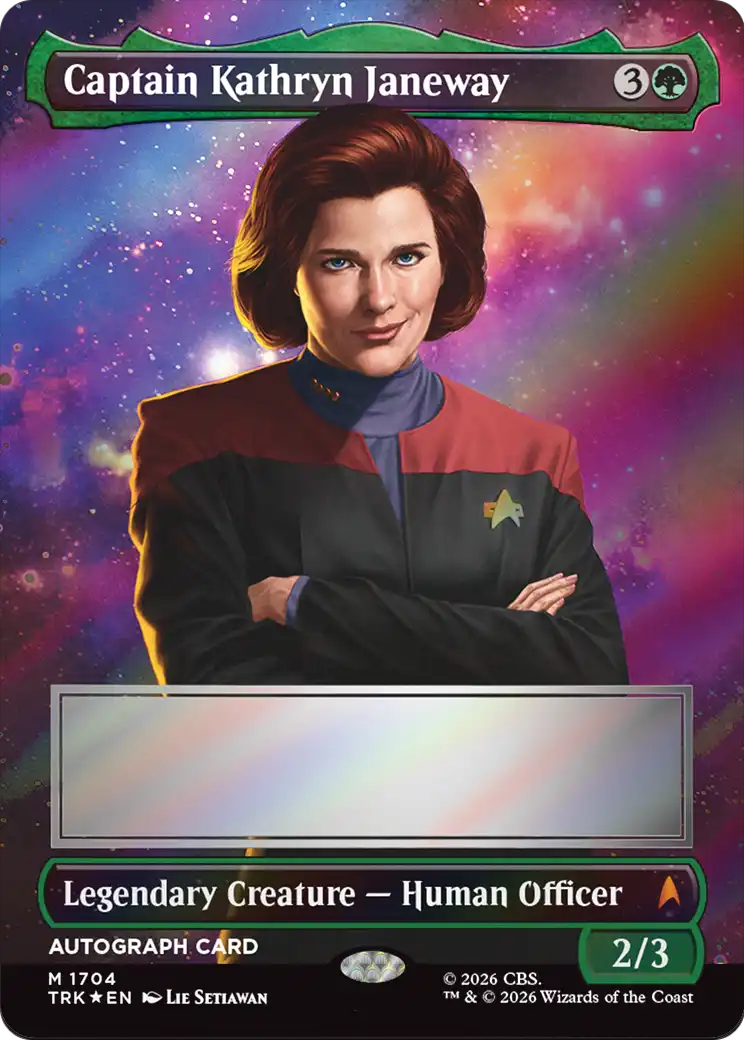 Captain Kathryn Janeway (Borderless) (Signed) [Star Trek] | Empire Gaming NC