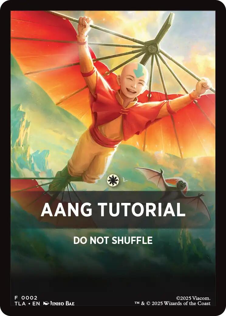 Aang Tutorial Theme Card [Avatar: The Last Airbender Tokens] | Empire Gaming NC