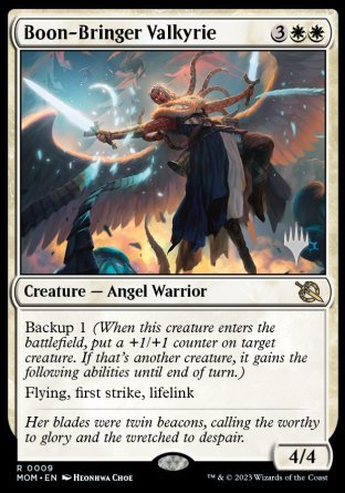 Boon-Bringer Valkyrie (Promo Pack) [March of the Machine Promos] | Empire Gaming NC