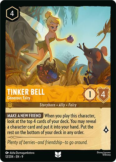 Tinker Bell - Generous Fairy (12/204) [Fabled] | Empire Gaming NC