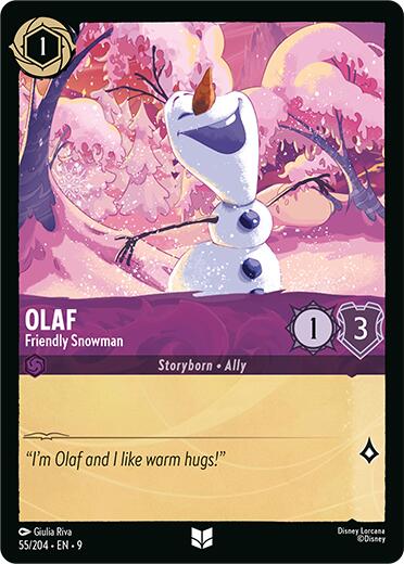 Olaf - Friendly Snowman (55/204) [Fabled] | Empire Gaming NC