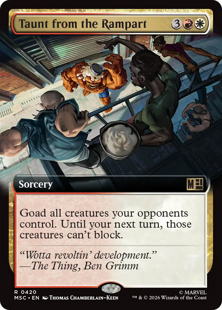 Taunt from the Rampart (Extended Art) [Marvel Super Heroes Commander] | Empire Gaming NC