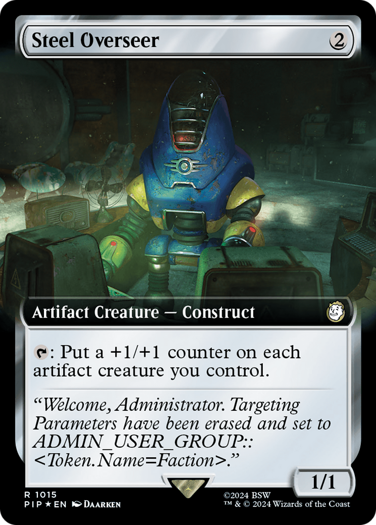 Steel Overseer (Extended Art) (Surge Foil) [Fallout] | Empire Gaming NC