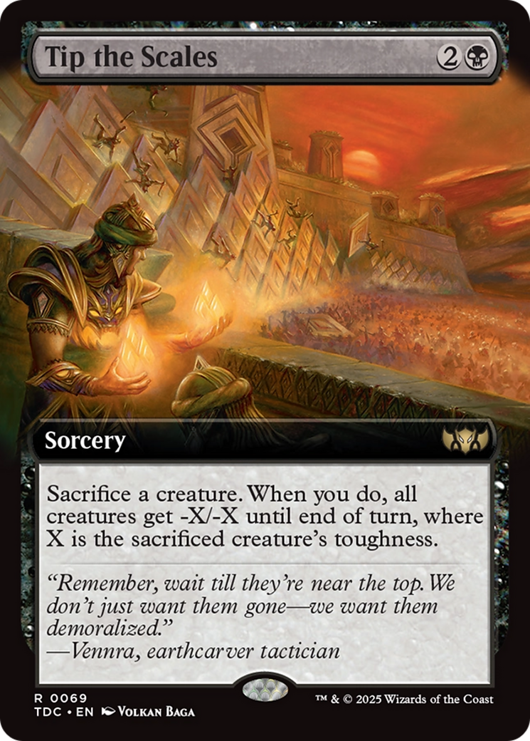Tip the Scales (Extended Art) [Tarkir: Dragonstorm Commander] | Empire Gaming NC