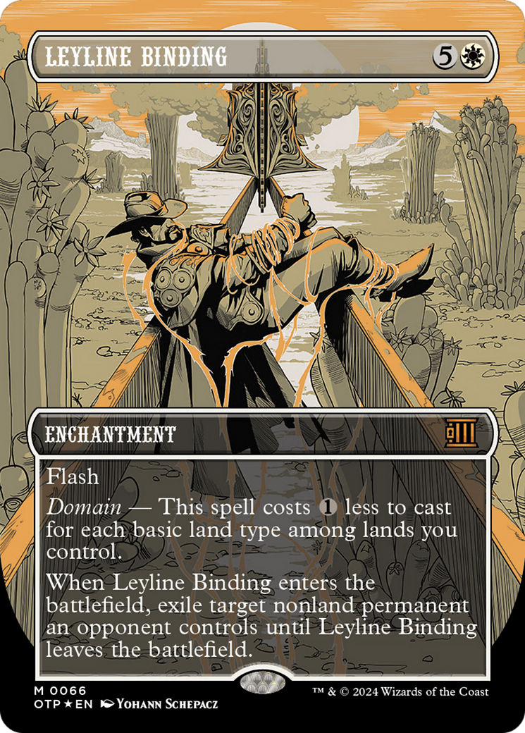 Leyline Binding (Textured Foil) [Outlaws of Thunder Junction: Breaking News] | Empire Gaming NC