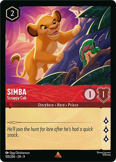 Simba - Scrappy Cub (105/204) [Fabled] | Empire Gaming NC
