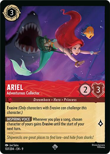 Ariel - Adventurous Collector (107/204) [Fabled] | Empire Gaming NC