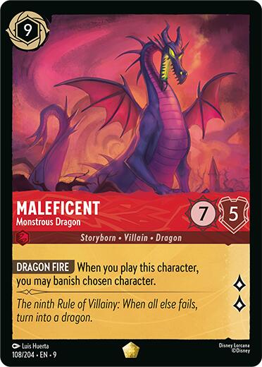 Maleficent - Monstrous Dragon (108/204) [Fabled] | Empire Gaming NC