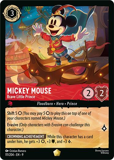 Mickey Mouse - Brave Little Prince (111/204) [Fabled] | Empire Gaming NC