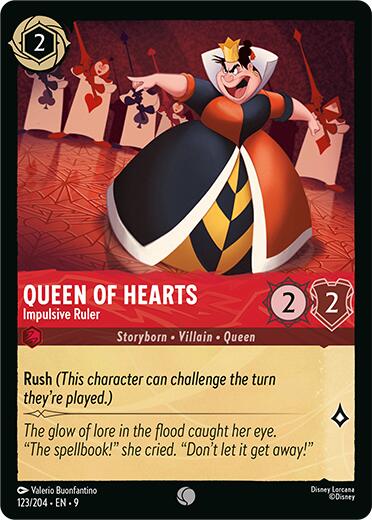 Queen of Hearts - Impulsive Ruler (123/204) [Fabled] | Empire Gaming NC