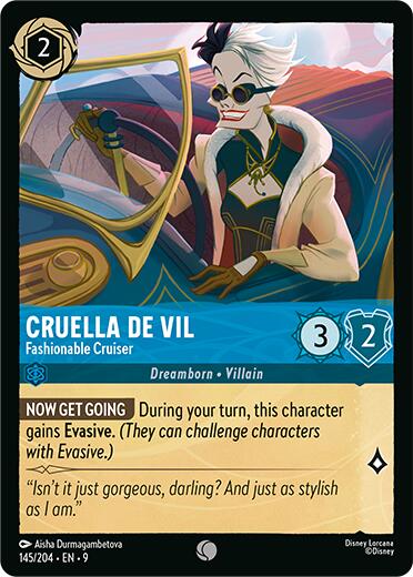 Cruella De Vil - Fashionable Cruiser (145/204) [Fabled] | Empire Gaming NC
