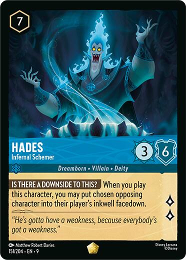 Hades - Infernal Schemer (151/204) [Fabled] | Empire Gaming NC