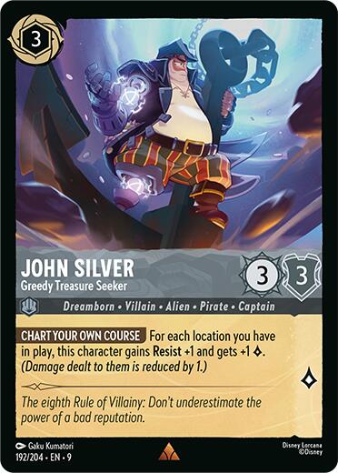 John Silver - Greedy Treasure Seeker (192/204) [Fabled] | Empire Gaming NC