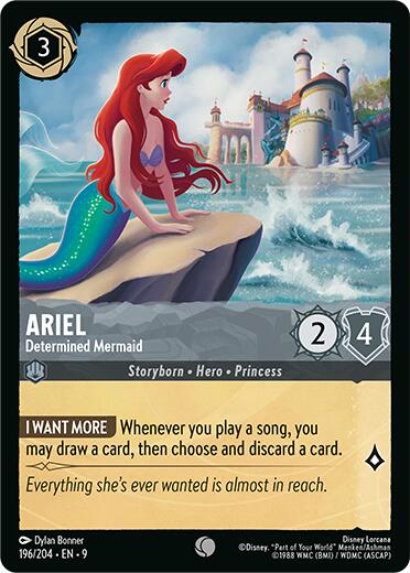 Ariel - Determined Mermaid (196/204) [Fabled] | Empire Gaming NC