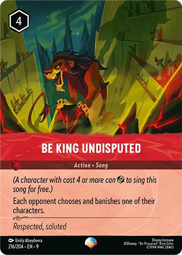 Be King Undisputed (Epic) (216/204) [Fabled] | Empire Gaming NC
