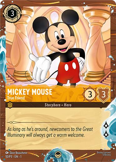 Mickey Mouse - True Friend (Disney Cruise Promo) (10/P3) [Promo Cards] | Empire Gaming NC