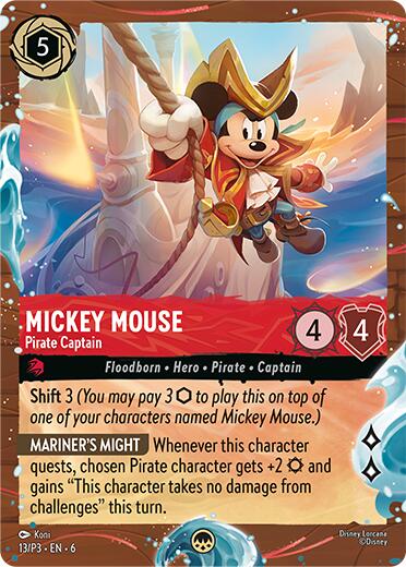 Mickey Mouse - Pirate Captain (Disney Cruise Promo) (13/P3) [Promo Cards] | Empire Gaming NC