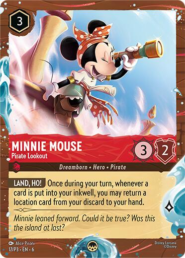 Minnie Mouse - Pirate Lookout (Disney Cruise Promo) (17/P3) [Promo Cards] | Empire Gaming NC