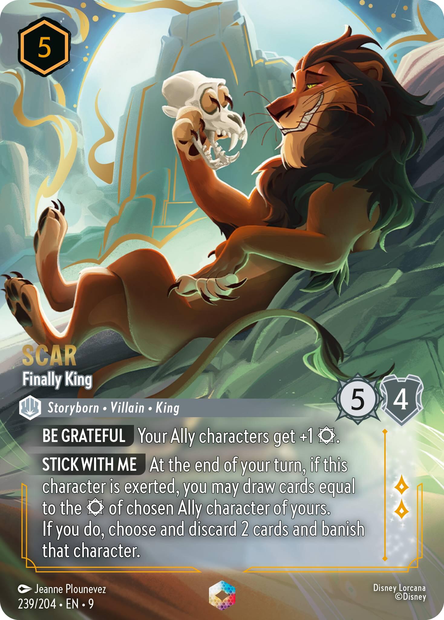 Scar - Finally King (Enchanted) (239/204) [Fabled] | Empire Gaming NC