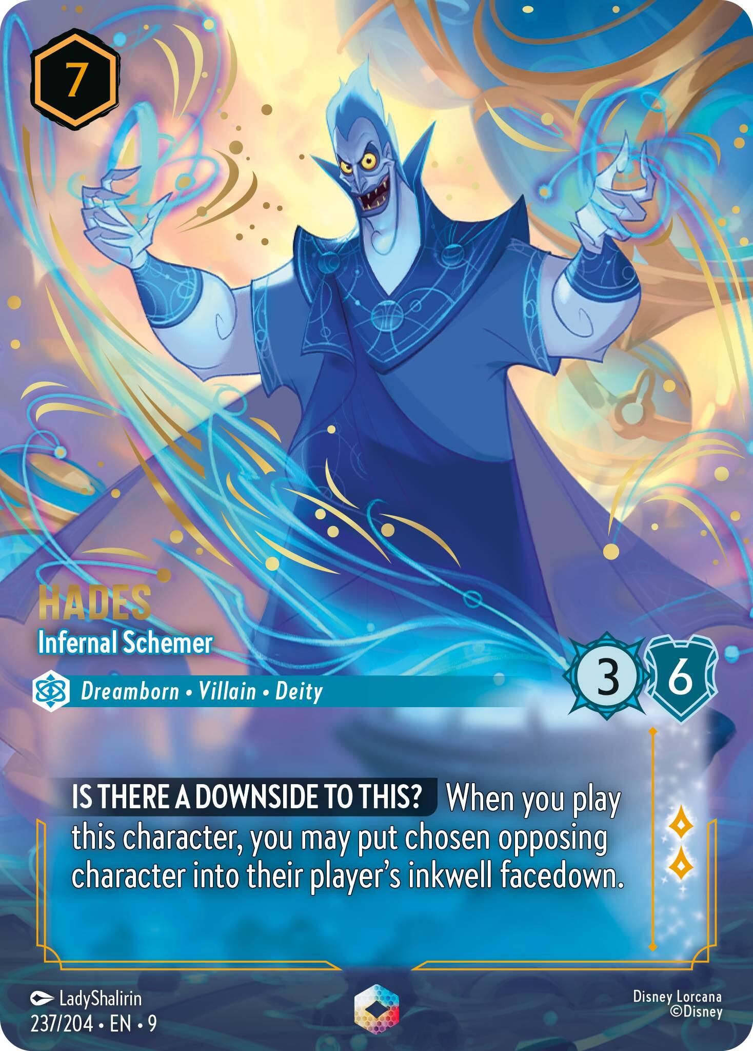 Hades - Infernal Schemer (Enchanted) (237/204) [Fabled] | Empire Gaming NC