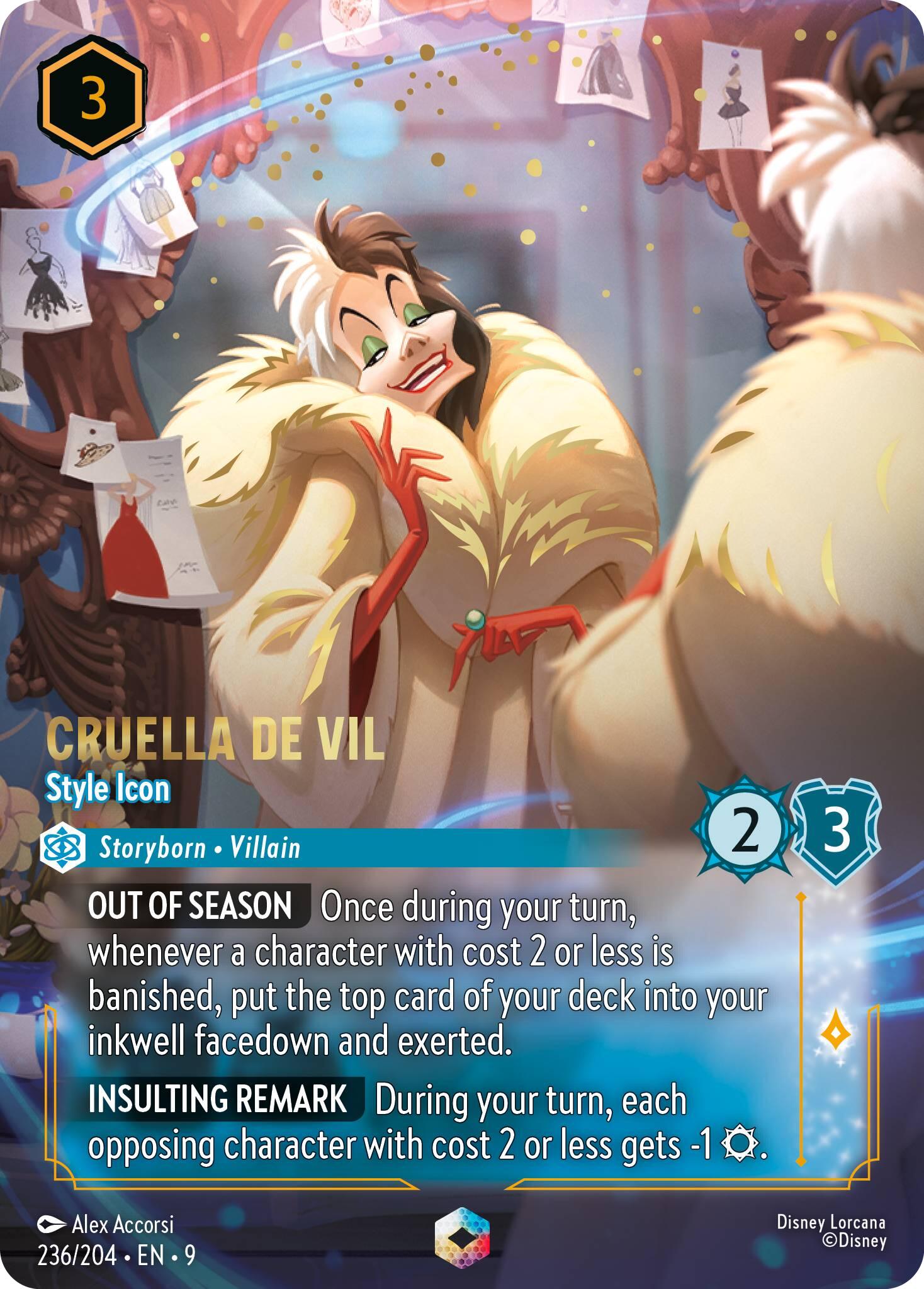 Cruella De Vil - Style Icon (Enchanted) (236/204) [Fabled] | Empire Gaming NC