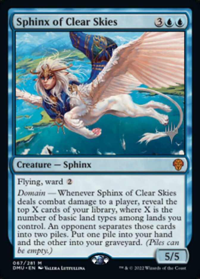 Sphinx of Clear Skies (Promo Pack) [Dominaria United Promos] | Empire Gaming NC