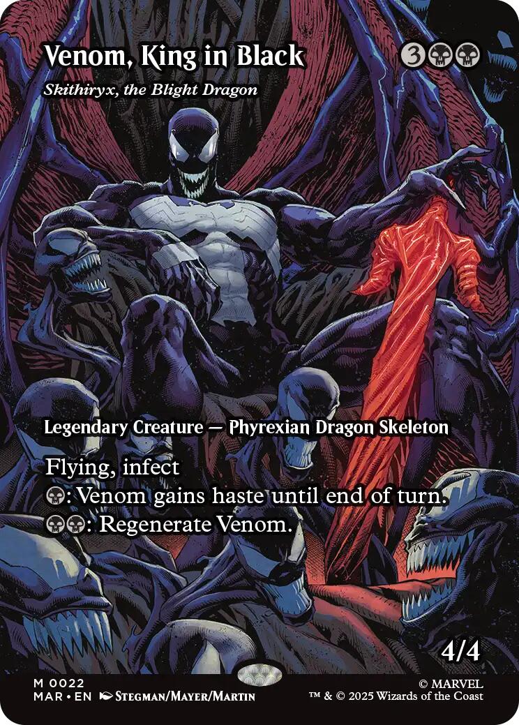 Venom, King in Black - Skithiryx, the Blight Dragon (Borderless) [Marvel's Spider-Man: Eternal-Legal] | Empire Gaming NC