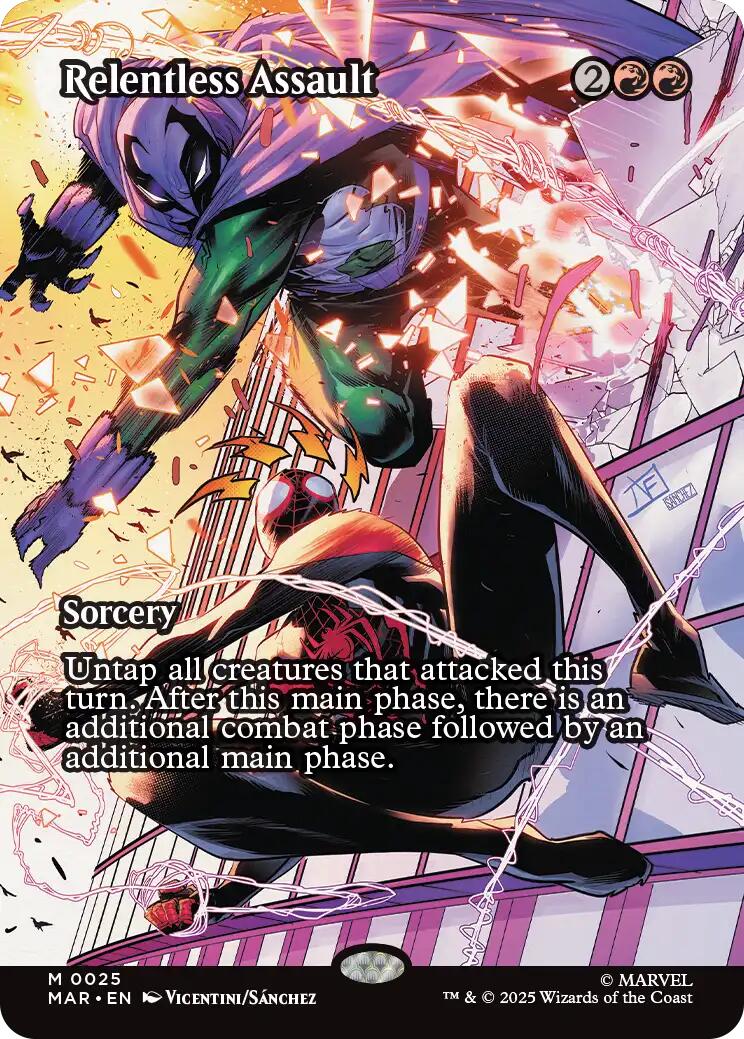 Relentless Assault (Borderless) [Marvel's Spider-Man: Eternal-Legal] | Empire Gaming NC