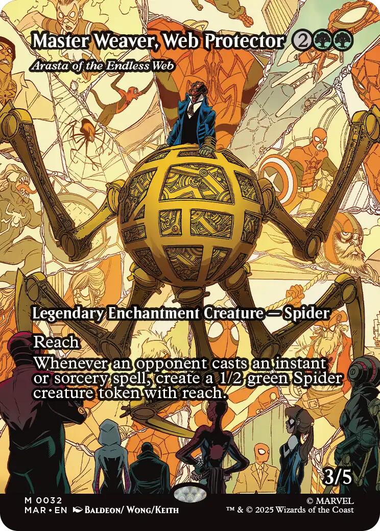 Master Weaver, Web Protector - Arasta of the Endless Web (Borderless) [Marvel Universe: Eternal-Legal] | Empire Gaming NC