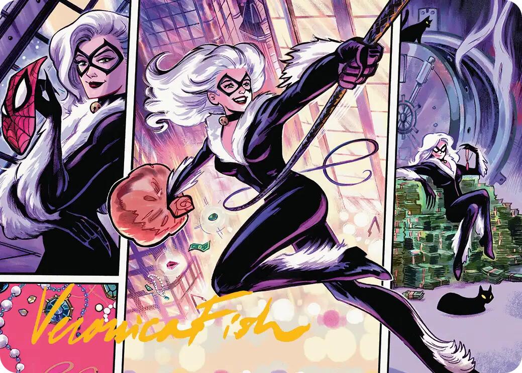 Black Cat, Cunning Thief Art Card (Gold-Stamped Signature) [Marvel's Spider-Man Art Series] | Empire Gaming NC