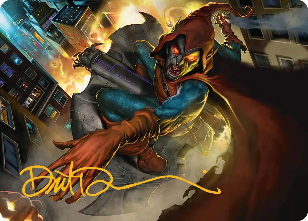 Hobgoblin, Mantled Marauder Art Card (Gold-Stamped Signature) [Marvel's Spider-Man Art Series] | Empire Gaming NC