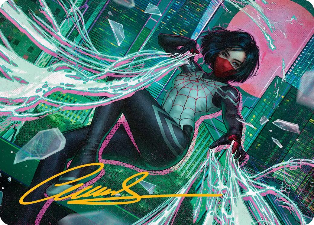 Silk, Web Weaver Art Card (29/54) (Gold-Stamped Signature) [Marvel's Spider-Man Art Series] | Empire Gaming NC