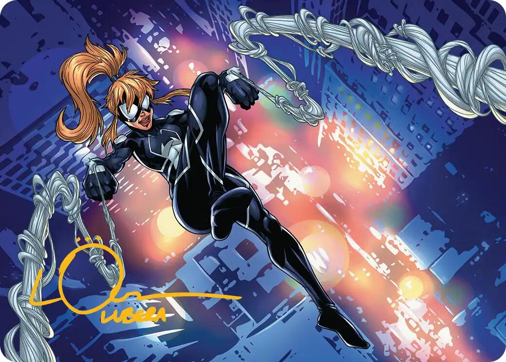 Arana, Heart of the Spider Art Card (Gold-Stamped Signature) [Marvel's Spider-Man Art Series] | Empire Gaming NC