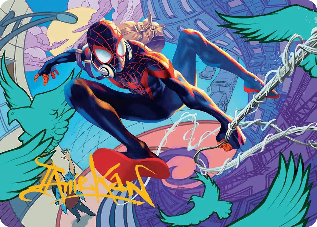 Spider-Man, Brooklyn Visionary Art Card (Gold-Stamped Signature) [Marvel's Spider-Man Art Series] | Empire Gaming NC