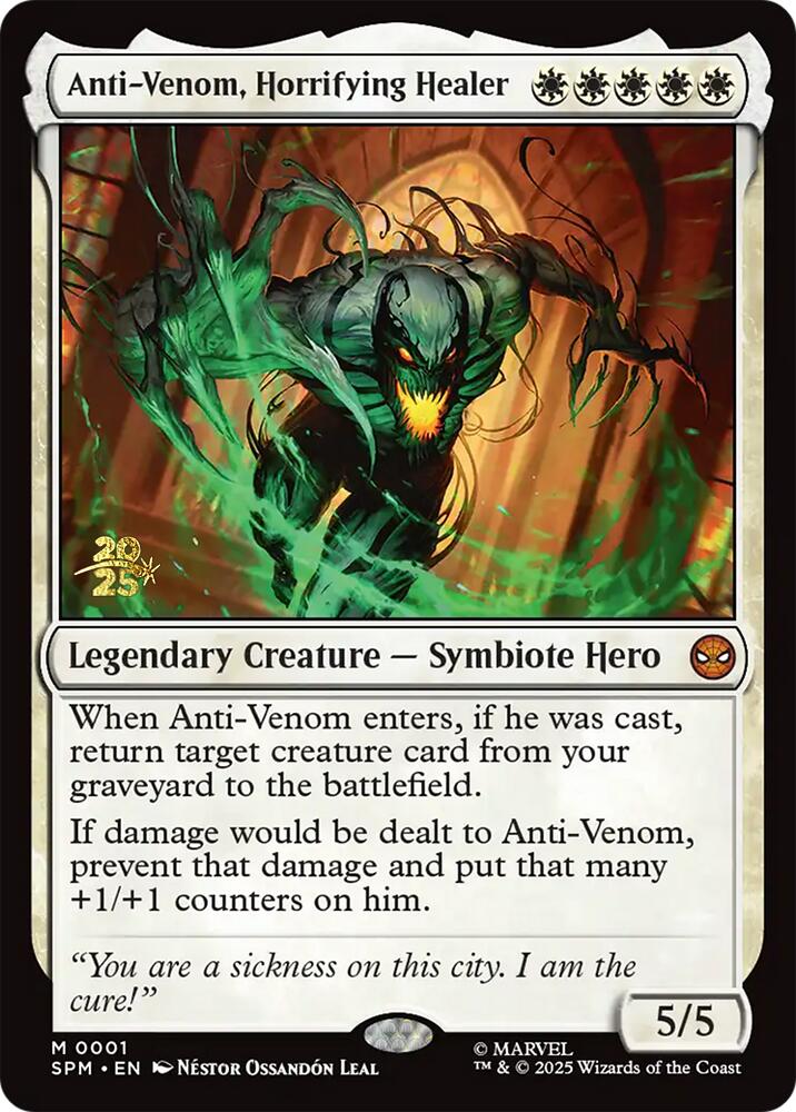 Anti-Venom, Horrifying Healer [Marvel's Spider-Man Prerelease Promos] | Empire Gaming NC