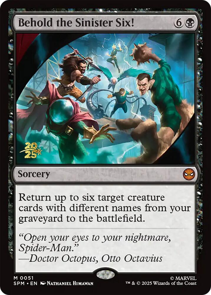 Behold the Sinister Six! [Marvel's Spider-Man Prerelease Promos] | Empire Gaming NC