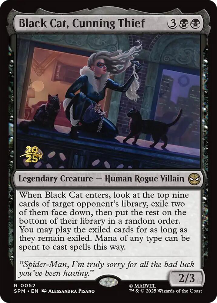 Black Cat, Cunning Thief [Marvel's Spider-Man Prerelease Promos] | Empire Gaming NC