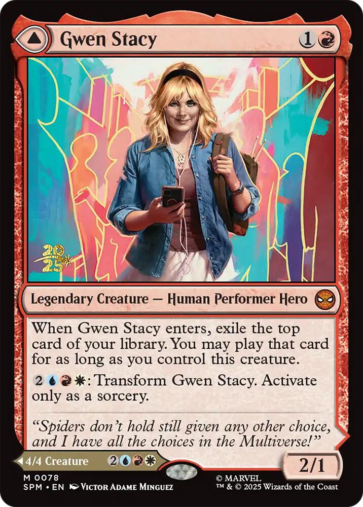 Gwen Stacy // Ghost-Spider [Marvel's Spider-Man Prerelease Promos] | Empire Gaming NC