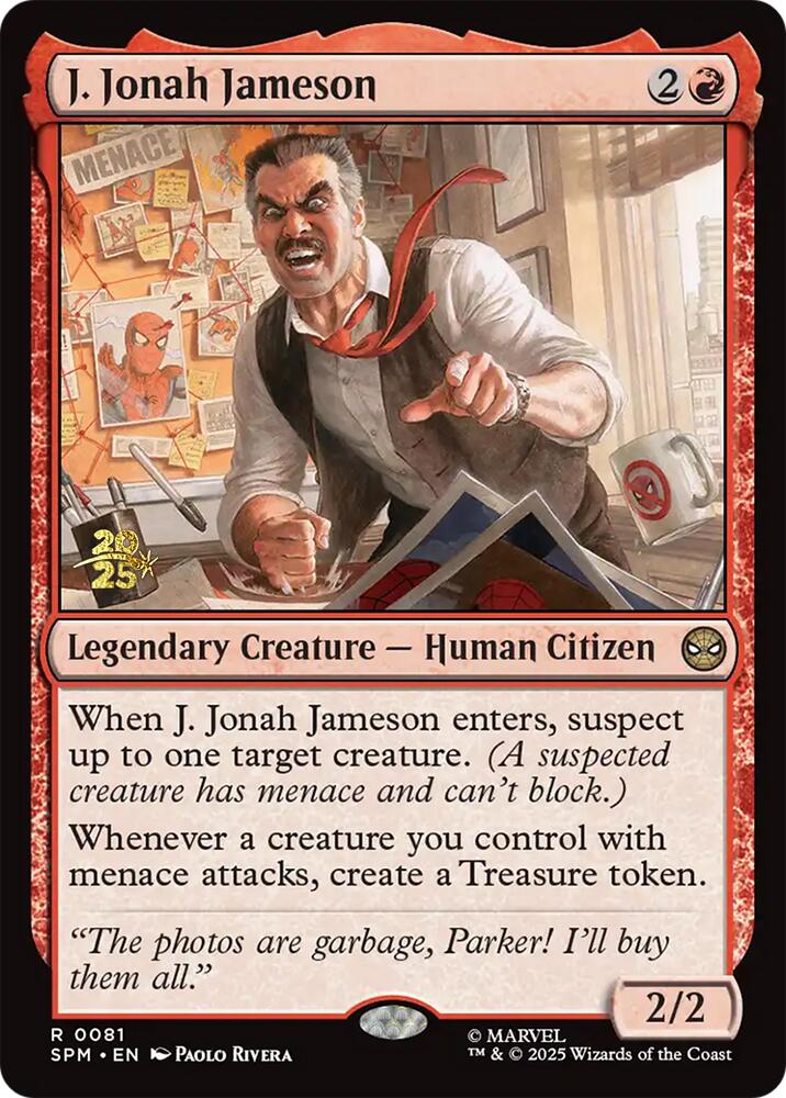 J. Jonah Jameson [Marvel's Spider-Man Prerelease Promos] | Empire Gaming NC