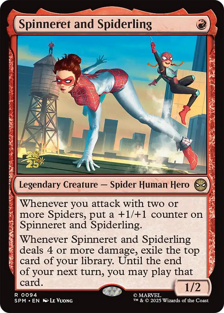 Spinneret and Spiderling [Marvel's Spider-Man Prerelease Promos] | Empire Gaming NC