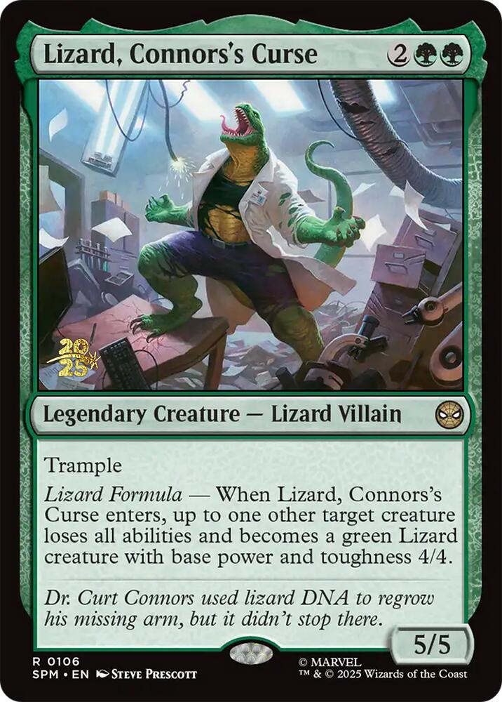 Lizard, Connors's Curse [Marvel's Spider-Man Prerelease Promos] | Empire Gaming NC